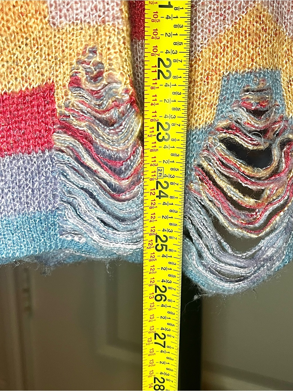 Oversize Colorful Aztec-Pattern Women's Sweater - Picture 2 of 6